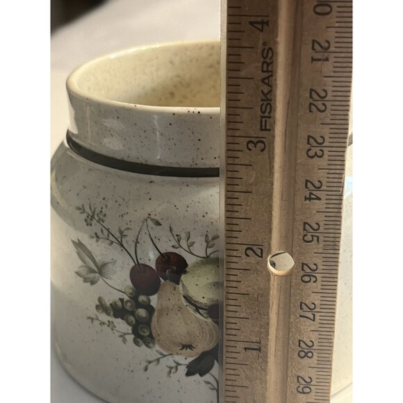 Royal Doulton Cornwall Apples Pears Coffee Pot Creamer Sugar Bowl Lid England - Picture 6 of 16